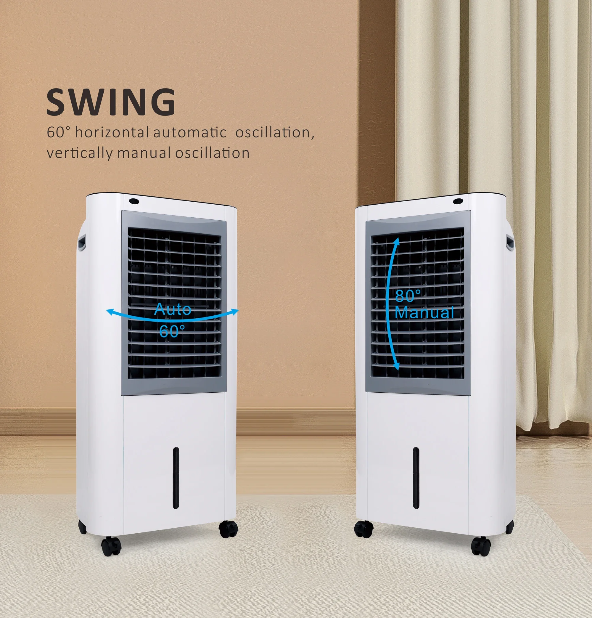 Dc Solar Desert Portable Solar Power Evaporative Air Cooler Power Source Charging Air Cool