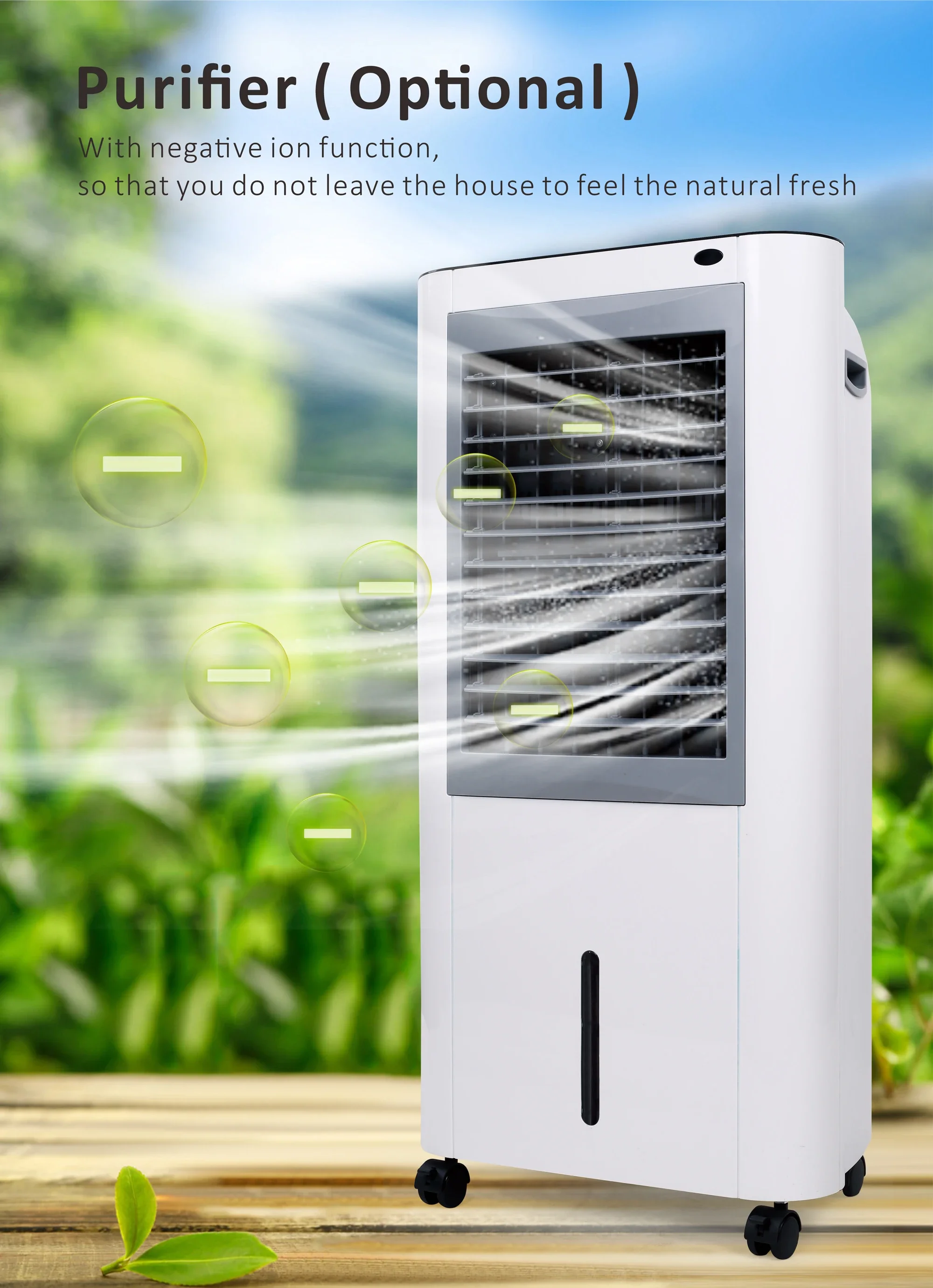 Dc Solar Desert Portable Solar Power Evaporative Air Cooler Power Source Charging Air Cool