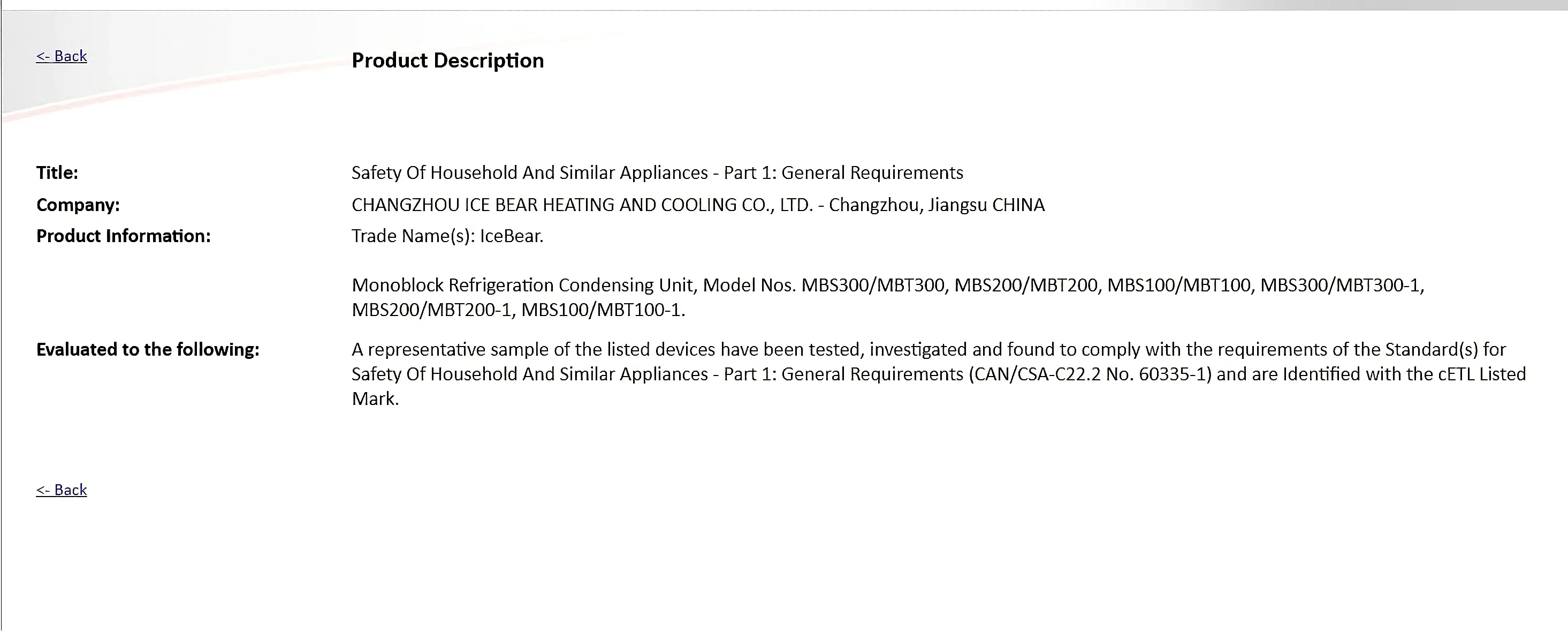 Icebear High Power Commercial Refrigeration Condensing Unit for Restaurant Use in the USA