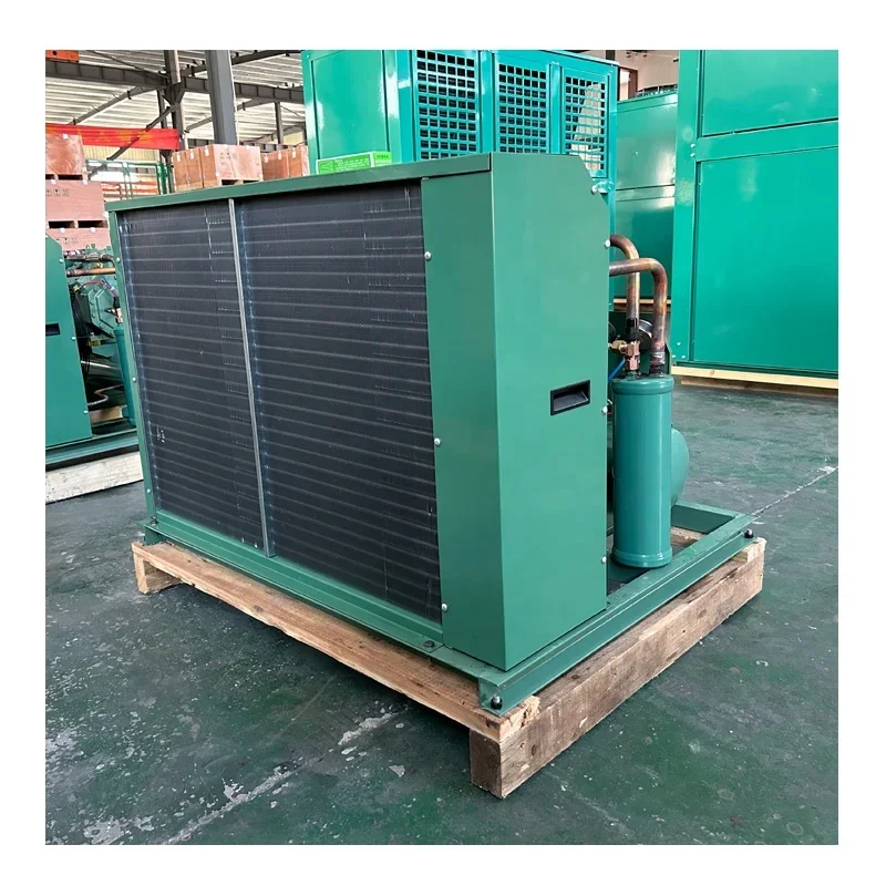 50Hz 60Hz 220V 380V R404A R22 5HP Semi-Hermetic Compressor Condensing Unit Pump Motor Auto