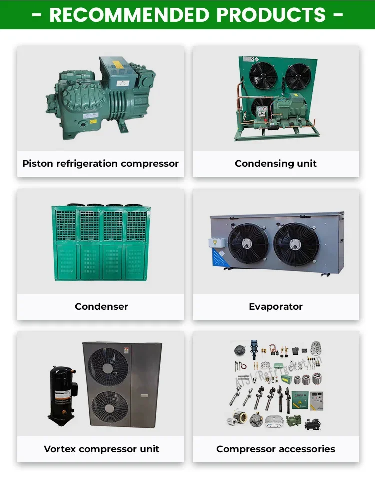 50Hz 60Hz 220V 380V R404A R22 5HP Semi-Hermetic Compressor Condensing Unit Pump Motor Auto