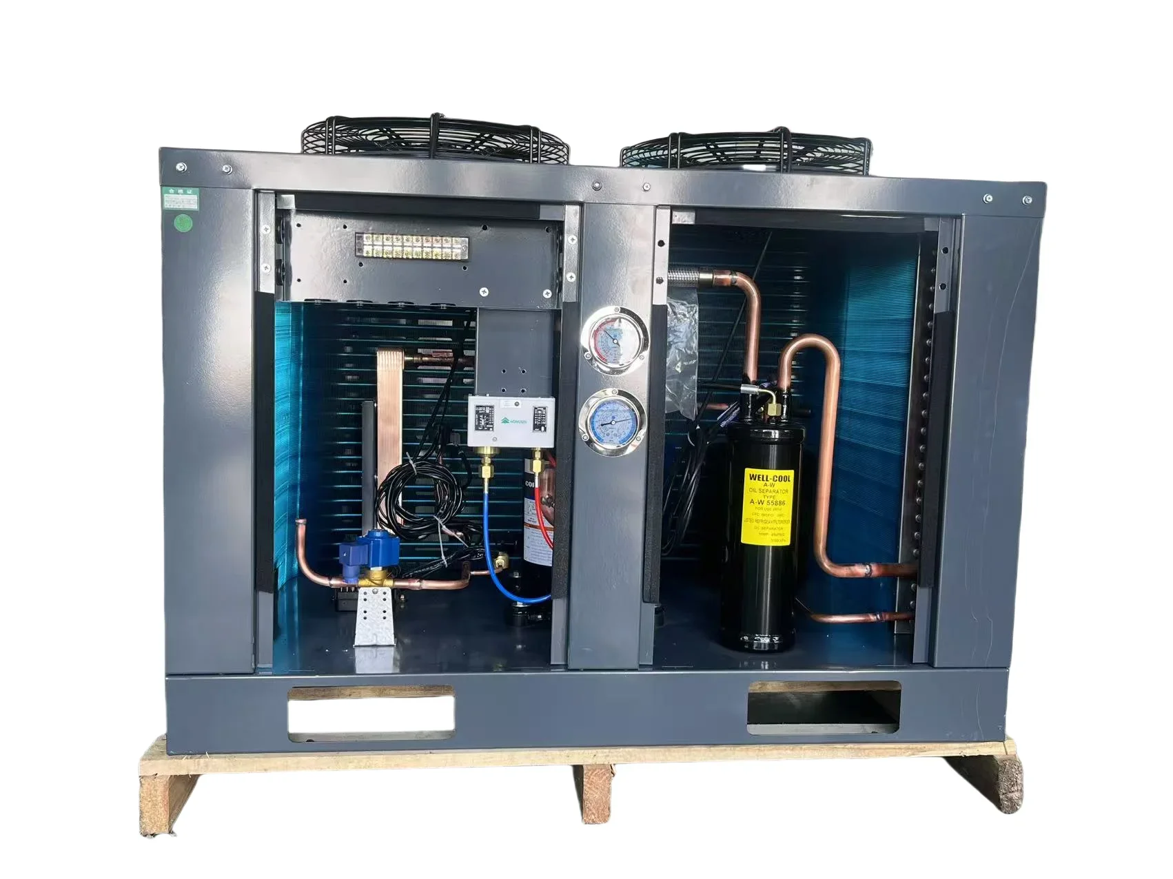 Low Noise Outdoor Compressor Condensing Unit FNU U Type Box Condenser Unit for Cold Room R