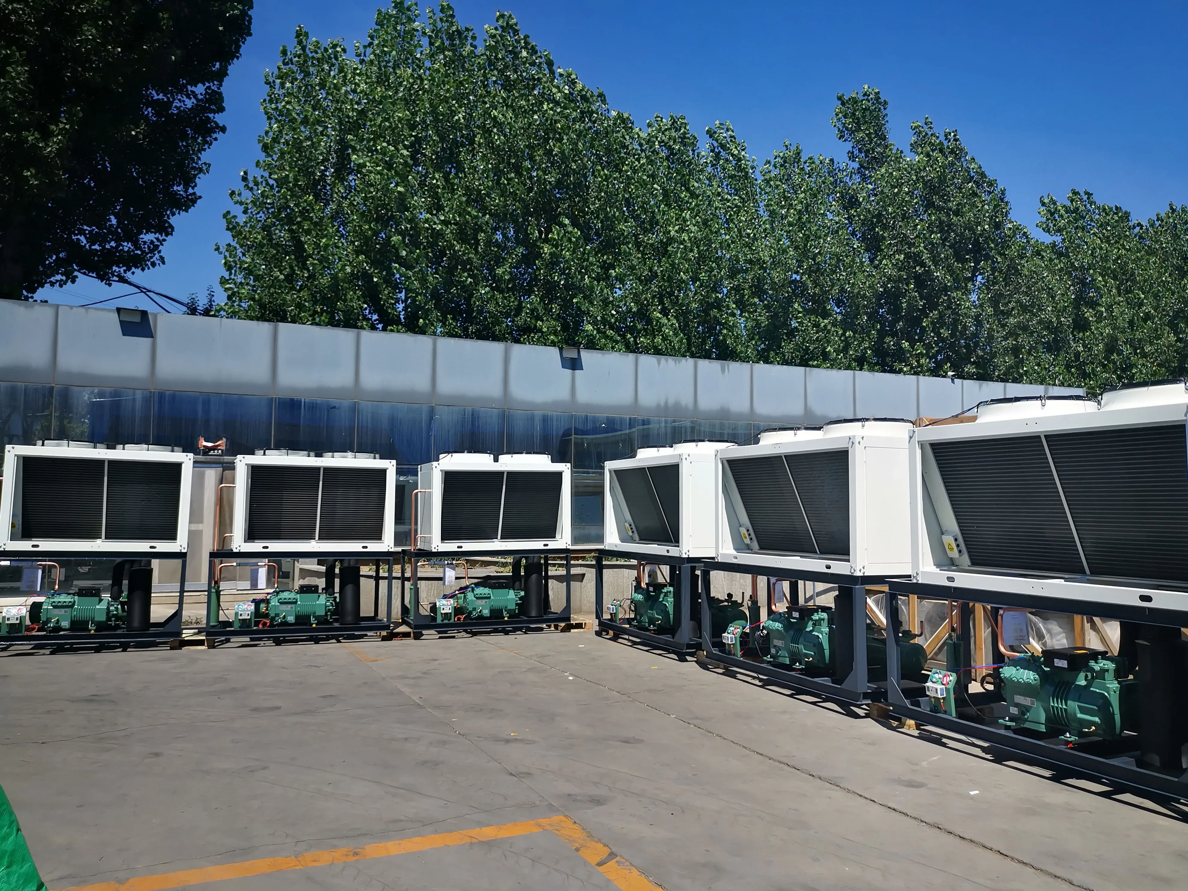 BITZER Refrigerator Condenser Freezer Refrigeration Unit Condensing Unit Price Air Cooled 