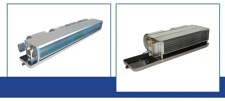 Slim Fan Coil Units for Residential HAVC System Low Noise Inverter Chiller Floor Standing 