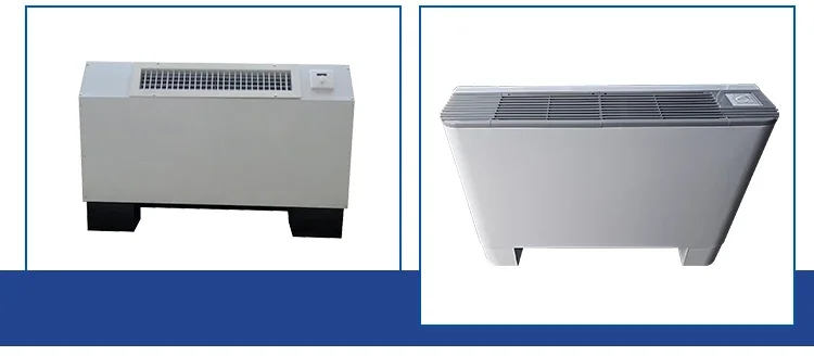 Slim Fan Coil Units for Residential HAVC System Low Noise Inverter Chiller Floor Standing 