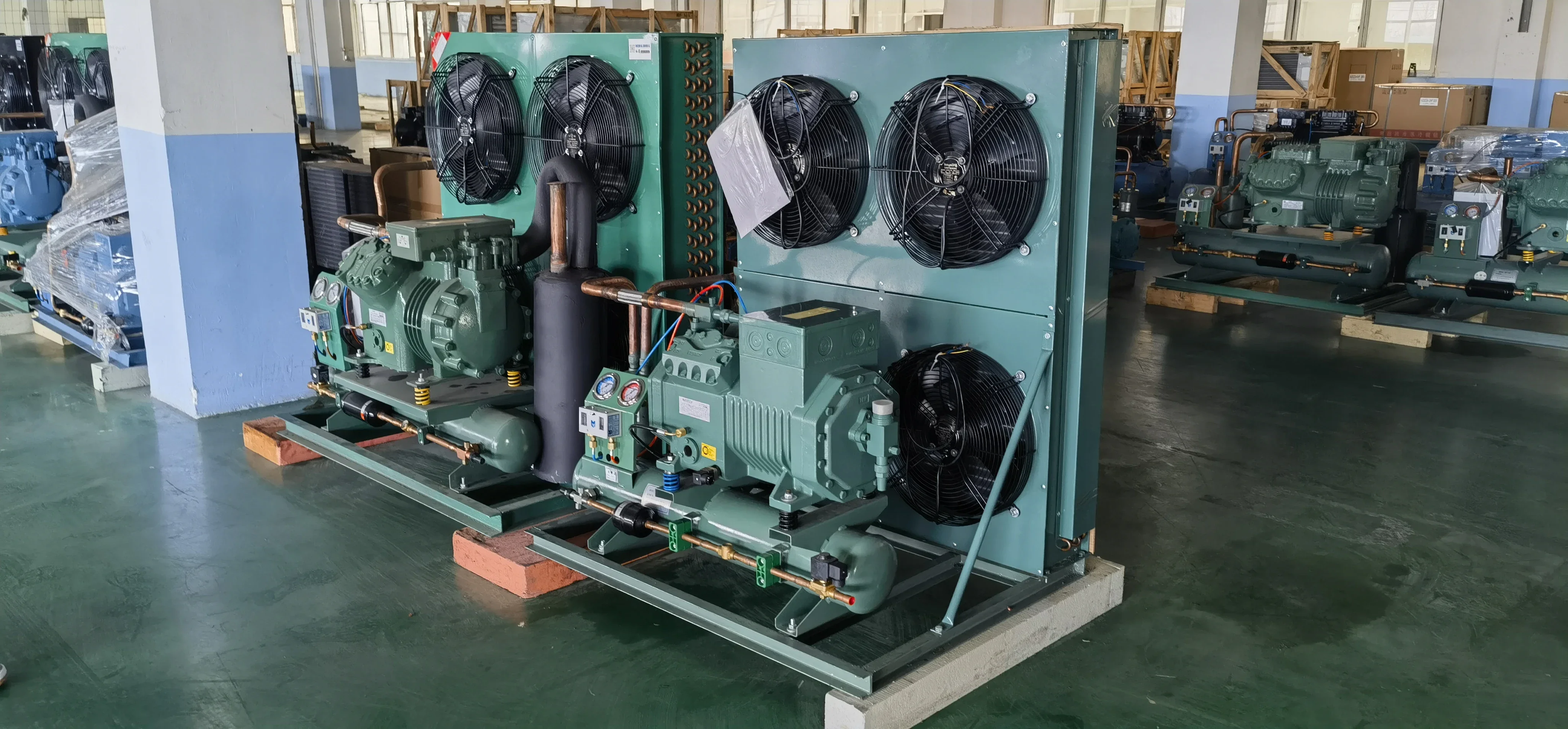 Cooling Compressor System Condenser Unit Refrigeration Cold Storage Room Freezer Condensin