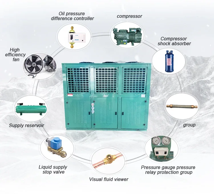 1HP 2HP Condensing Unit Manufacturer Unit Customized Condensing Unit Production As Per Req