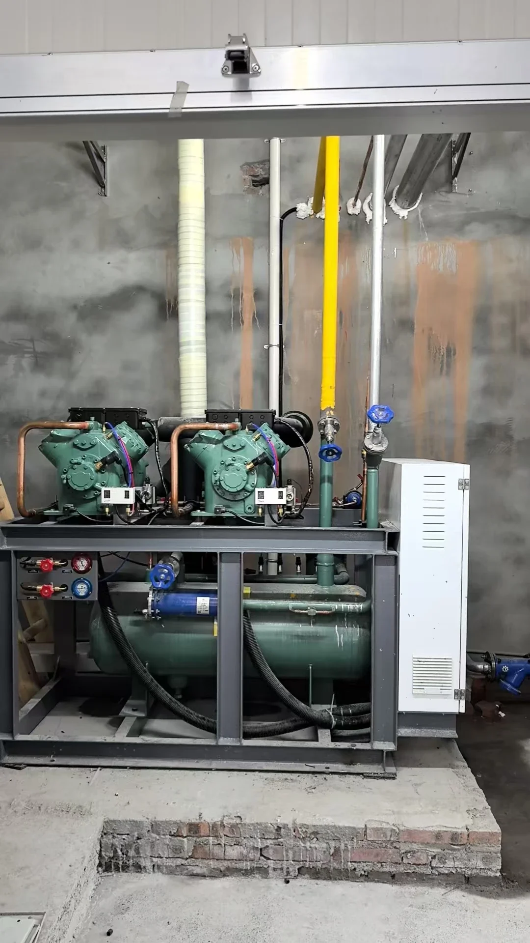 For Bitzer High Quality Low Temperature Refrigeration Condensing Unit 9HP to 20HP with Cor