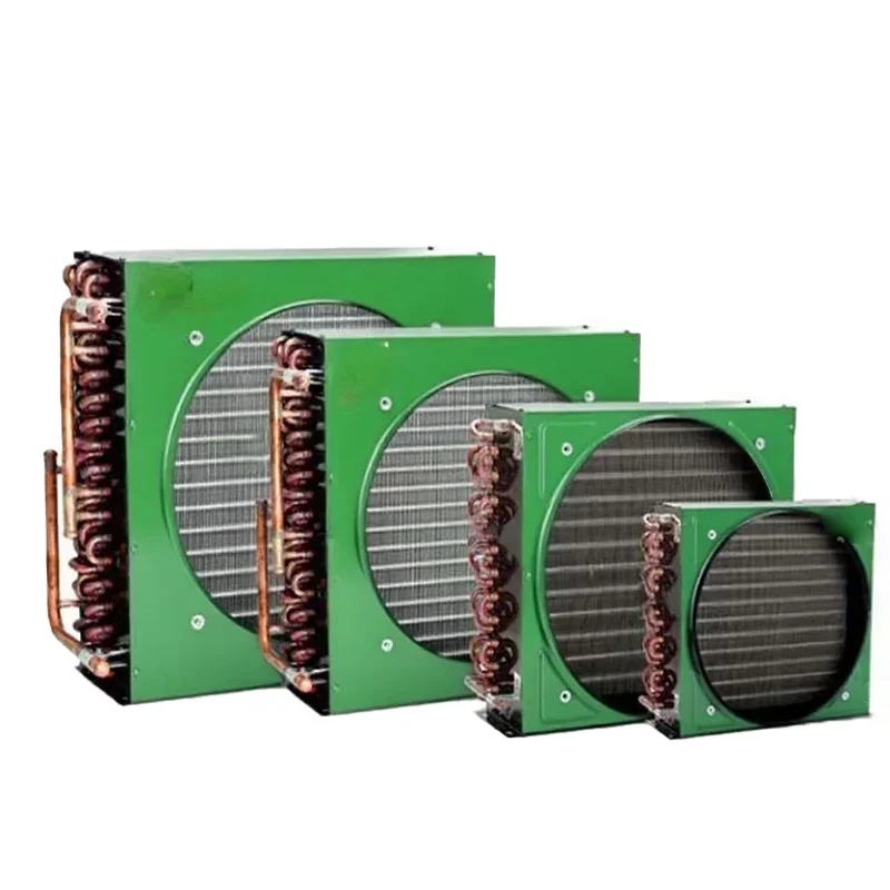 Air Cooled Copper Condenser Unit Black Color for Cold Room Refrigeration &amp; Heat Exchan