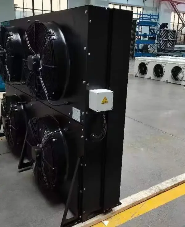 Air Cooled Copper Condenser Unit Black Color for Cold Room Refrigeration &amp; Heat Exchan