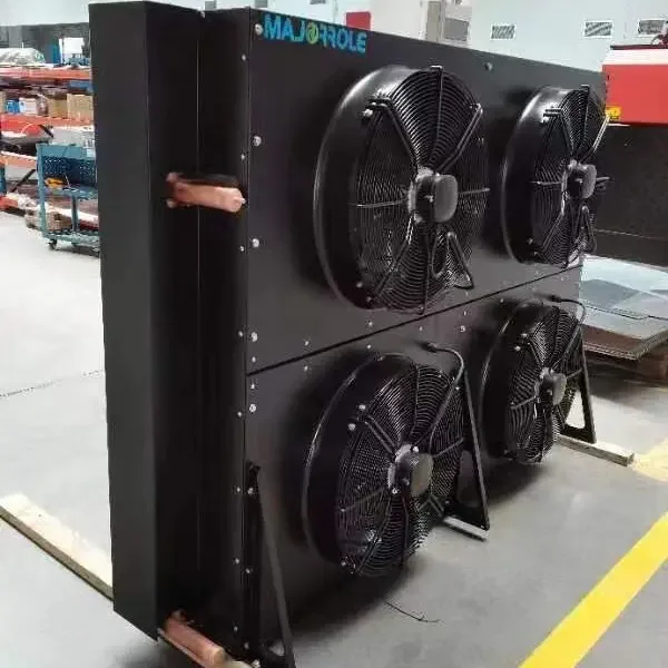 Air Cooled Copper Condenser Unit Black Color for Cold Room Refrigeration &amp; Heat Exchan