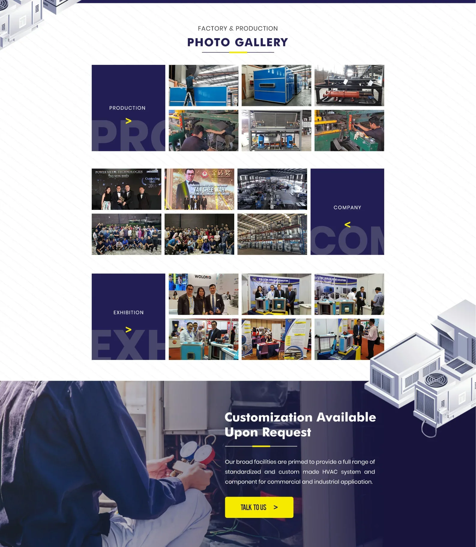 Efficient Office Ventilation System Water Cooled Condensing Unit Customized Solutions Cond