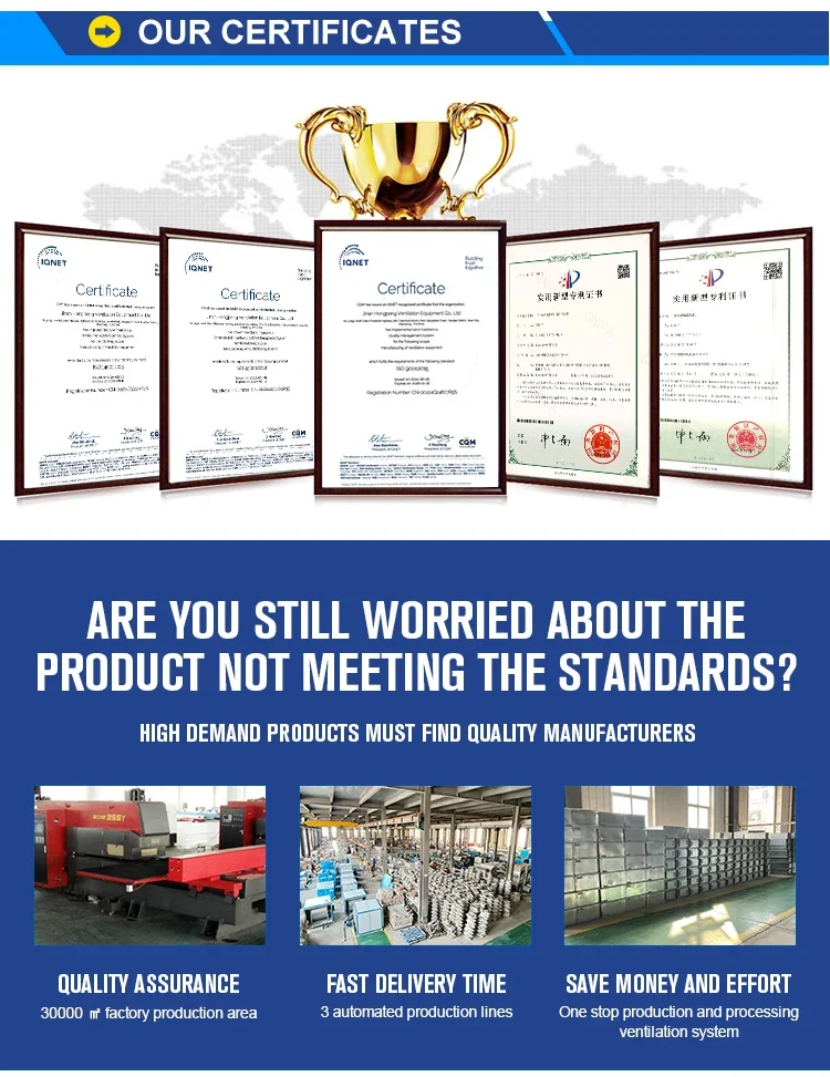 Cost-Effective Horizontal Concealed Hydronic Ducted Fan Coil Unit Water Hvac Systems for H
