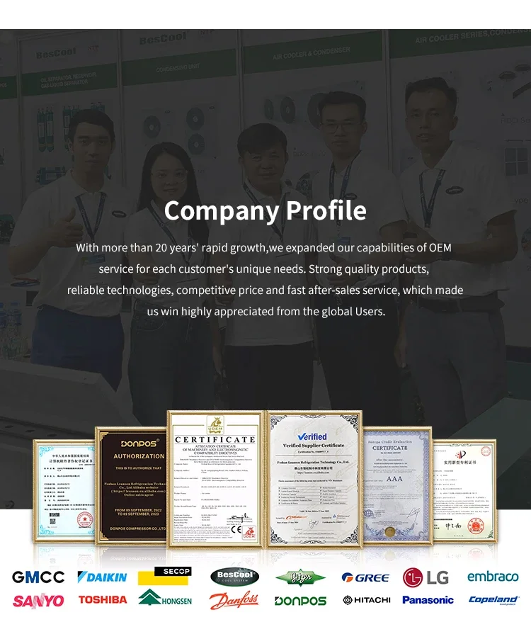 Cold Room Invotech Compressor Refrigeration Unit R22 R404A Condenser Customized Freezer Co