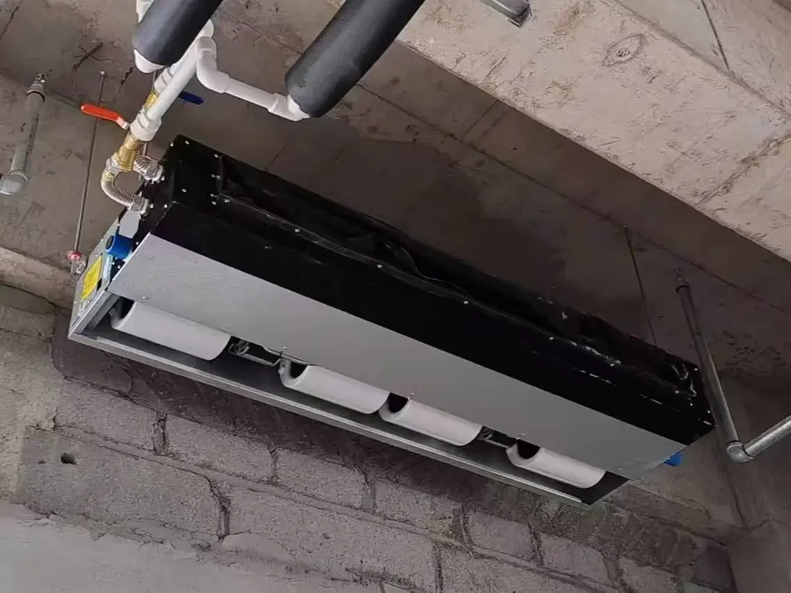 Ultra-thin Horizontal Concealed Fan Coil Unit Low Noise Cooling and Heating Central Chille