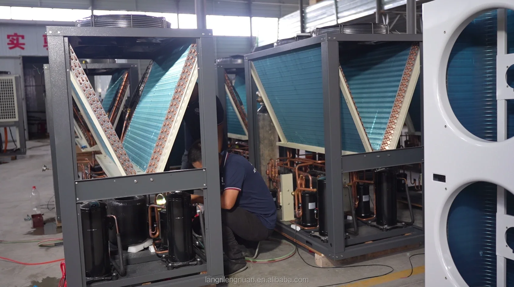 Ultra-thin Horizontal Concealed Fan Coil Unit Low Noise Cooling and Heating Central Chille