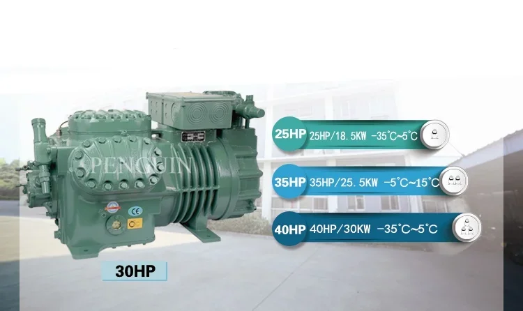 3hp 4hp 5hp 6hp 7.5hp 10hp 12hp Refrigeration Condenser Unit Air Cooled Freezer Condensing