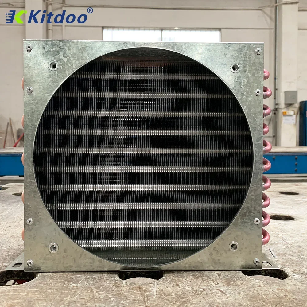 Kitdoo Air Cooled Condenser Unit Cold Storage Room Refrigerating Kit Made of Durable Coppe