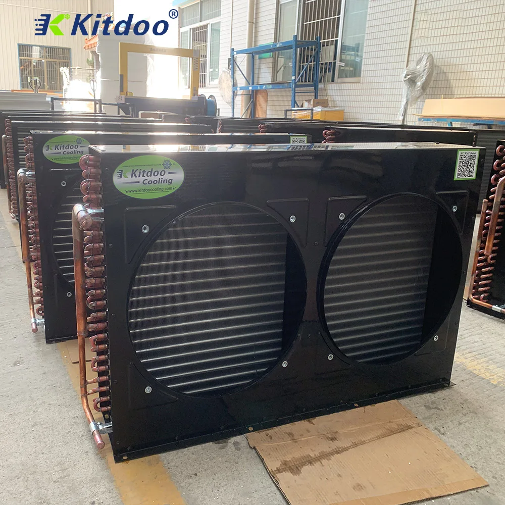 Kitdoo Air Cooled Condenser Unit Cold Storage Room Refrigerating Kit Made of Durable Coppe