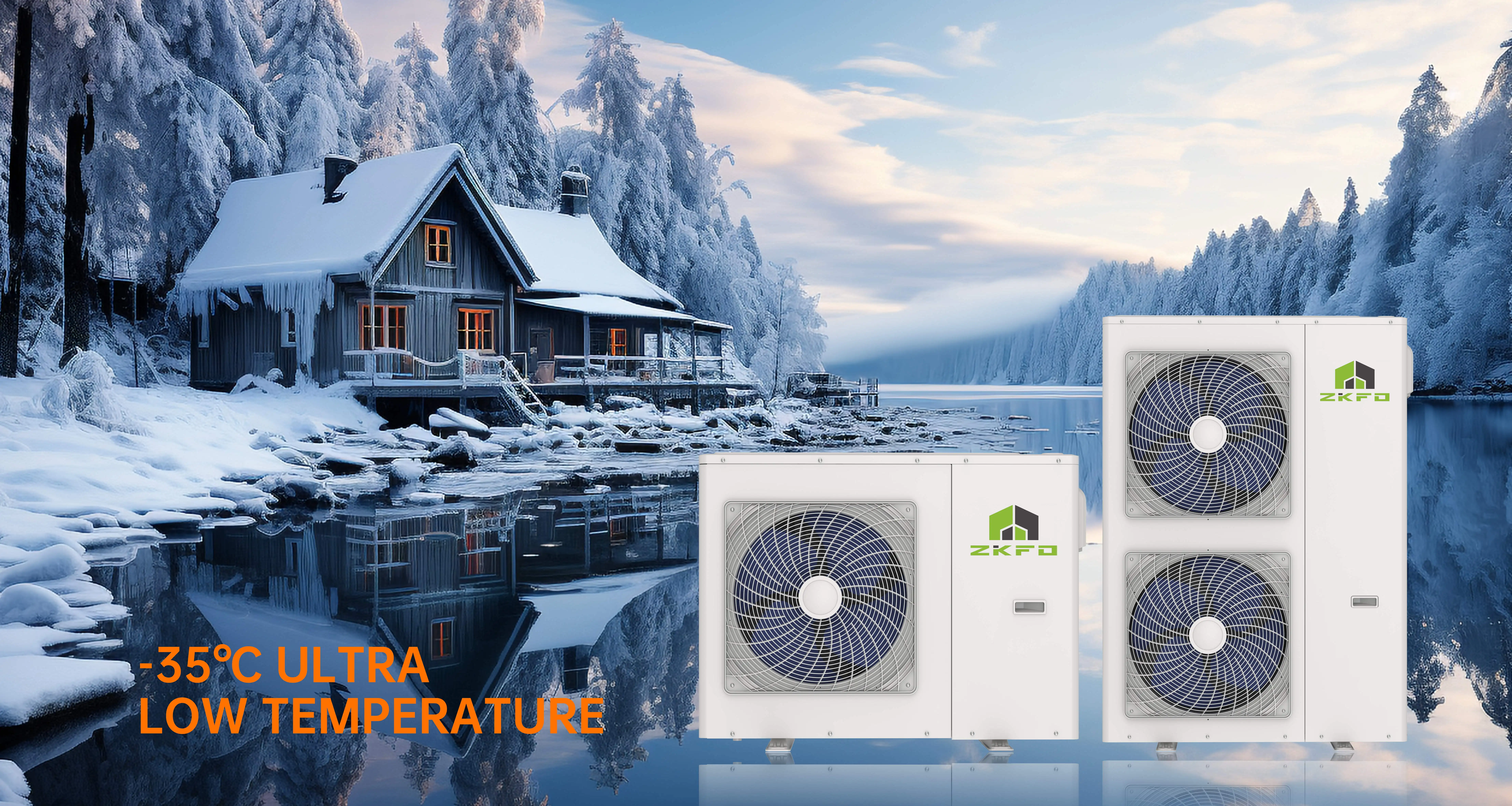 High Efficiency R290 Air Source Heat Pump DC Variable Frequency Energy-Saving Class A+++ 5