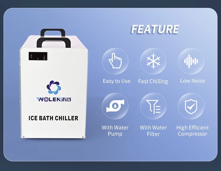 Manufacturer Hot Sell Cold Plunge Spa Heat Pump Home Athletes Ice Bath Water Chiller for C