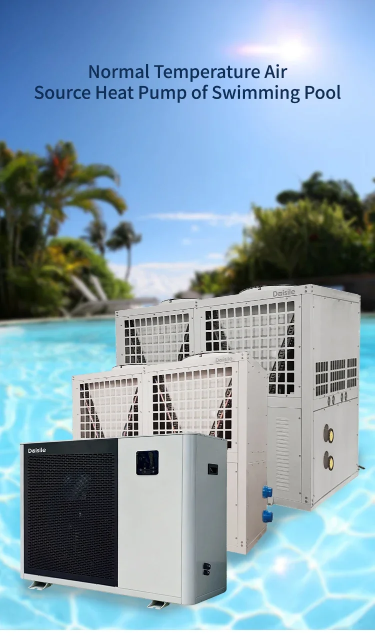 38KW Air-to-Water Swimming Pool Heat Pump with COP 4.27 and -25~43 Operating Temp Range