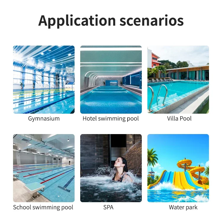 38KW Air-to-Water Swimming Pool Heat Pump with COP 4.27 and -25~43 Operating Temp Range