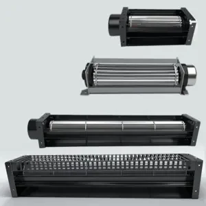 Cross Flow Fan, 65mm, DC24V/12V, Aluminum, IP65