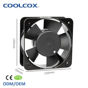 Axial Flow Cooling Fan, AC15050, 150x150x50mm, PBT, 110V/220V