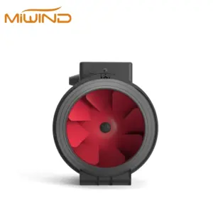 Inline Duct Ventilating Fan, plastic, Axial