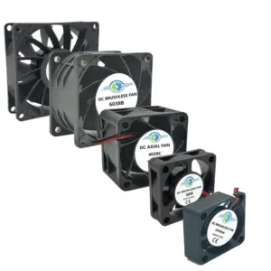 Axial Flow Fan, DC12V, 20/30/40/60mm, 40*40*28mm, Plastic