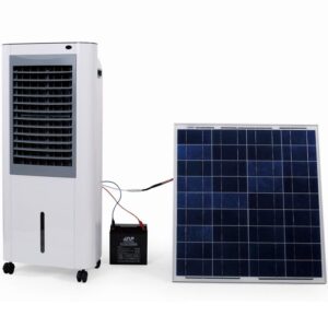 35W Solar Air Cooler with Humidifying Function, 3 Speeds, App Control