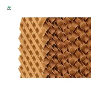 Kraft Paper Cooling Pad for Poultry Farms, 7/9/5mm Corrugation, 5-Year