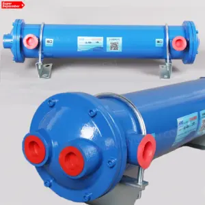 Copper Shell and Tube Oil Cooler for Distillation, -40C to 140C, AC/DC