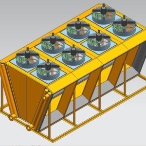Dry Cooler for ASIC Miners & Hash Rigs, Axial Fan, 500kg, 2-Year Warranty