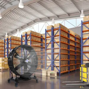 Axial Flow Stand Fan, HVLS, 1.28M/50inch, 6-Blade