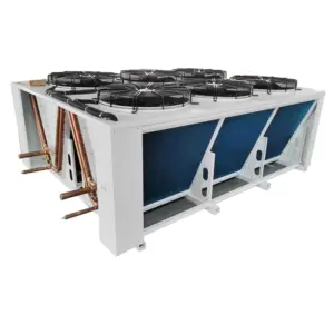 Horizontal Rooftop Dry Cooler, Low Noise EC Fans, Stainless, -40C to 80C