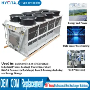 Hylita Immersion Dry Cooler, Copper Tube Aluminium Fin, 900 CFM, 2000kg