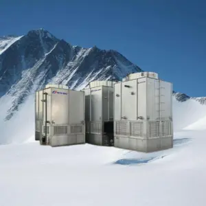 Cross Flow Evaporative Condenser for Cold Storage, Aluzinc/Stainless, 4500kg