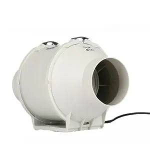 Flow Duct Exhaust Fan, Inline, 240V, Plastic
