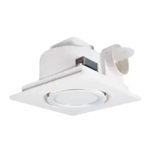 Mass Ceiling Exhaust Fan, LED, 110V-240V, Plastic