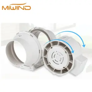 Flow In-line Duct Fan, Axial, 220 V, Electric
