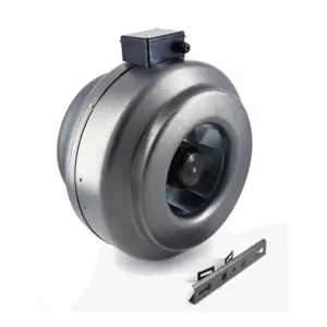 Type Duct Inline Fan, Centrifugal, 110V, ABS