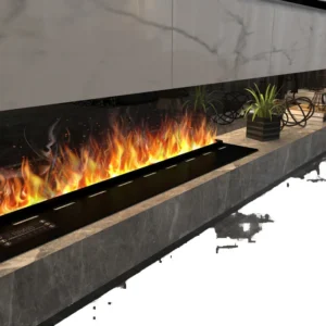 1000mm 3D LED Decorative Electric Fireplaces Neon Flame Vapor Steam Water Atomizing Mist Insert Remote Controlled Built-In