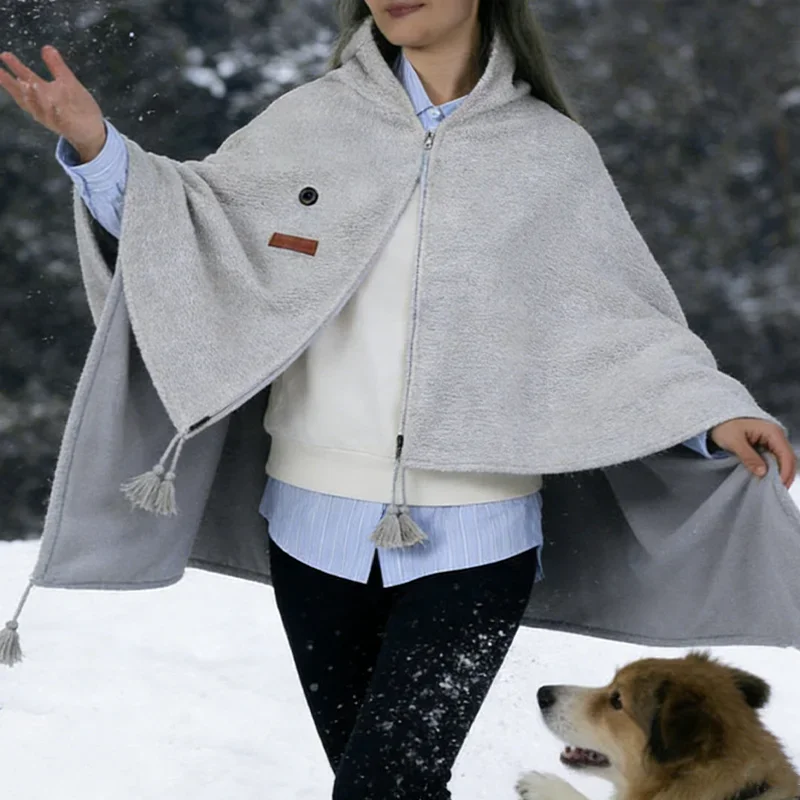 Power Saving USB Powered Low Voltage Graphene Electric Heated Blanket Shawl for Home or Of