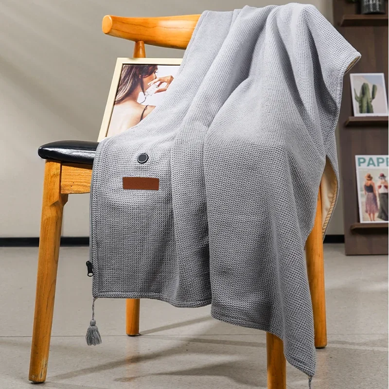Power Saving USB Powered Low Voltage Graphene Electric Heated Blanket Shawl for Home or Of