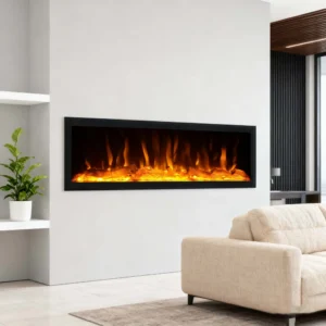 40'' No Heat Remote Control Realistic Led Flame Electric Wall Fireplace for Home