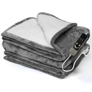 Mink Heated Throw Blanket, AC 110V, Minky