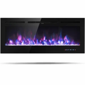 Electric Fireplace, Wall, 1500 W, Freestanding