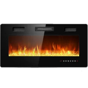Electric Fireplace with Mantle Wall Mounted Hot American Fireplace 110v Electronic Fireplace with Sound with Sound
